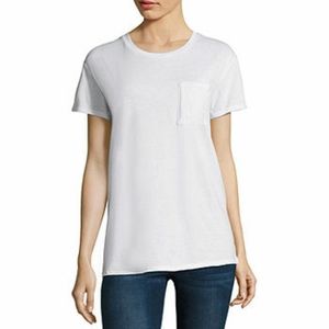 ☆NWOT Arizona Semi-fit Pocket White Tee